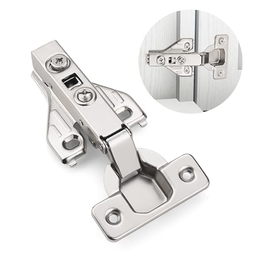 Probrico 30 Pair Cabinet Door Hinges Soft Closing Full Overlay Concealed Face Frame Corner Cabinet Hinges for Kitchen Cabinets - size: 30 Pairs