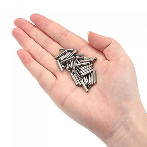 uxcell 3x12mm Dowel Pins, 50pcs 304 Stainless Steel Round Head Flat Chamfered End Dowel Pin Bunk Bed Pins Shelf Pegs Support Shelves Fasten Elements - size: 3x12mm