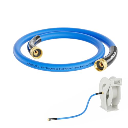 SPECILITE Female to Female Hot/Cold Garden Water Hose 3 ft x 3/4", Blue - color: 3/4" Female to Female Blue, size: 3 FT