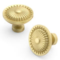 Asidrama 10 Pack Brushed Gold Kitchen Cabinet Knobs - color: Brushed Gold, size: Single Hole Knob