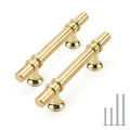 Rergy 10 Pack 3 Inch Hole Center Gold Handles for Cabinets Kitchen Pulls - color: Gold, size: 3in Hole Center(76mm)