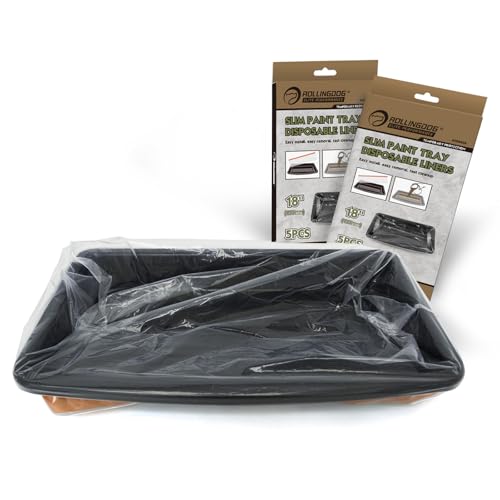 ROLLINGDOG 18 Inch Paint Tray Kit - color: 18" Paint Tray with Liners