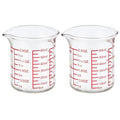 Ackers BORO3.3 2 oz Glass Measuring Cups with V-Shaped Spout, 2 Pack - size: 60 ML (2 Oz)-Pack of 2
