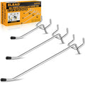 ELEAD 66-Piece 2/4/6 Inch Pegboard Hooks, Heavy Duty Peg Board Organizer Accessories, Peg Board Tool Hangers Fit for 1/4" and 1/8" Pegboard Hanging Tools Garage, Workshop, and Craft Storage - style: 66-Piece 2&4&6 Inch