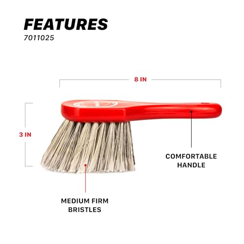 Maxshine Universal Wheel & Body Cleaning Brush – Medium-Duty Car Detailing Brush with Strong High-Density Bristles – Ideal for Wheels, Tires, Engines & Exterior Surfaces – Auto Detailing Accessory - color: Medium-duty