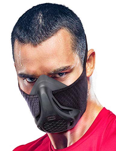 Sparthos High Altitude Training Mask, Running Breathing Mask - color: Midnight Black