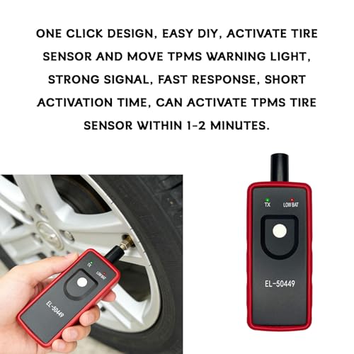 Car TPMS Reset Tool, EL-50449 TPMS Programming Tool for Vehicle Tire Pressure Monitor System Sensor Activation, Tire Pressure Monitor Sensor Reset Tools, Universal for Most Cars, Trucks, SUVs