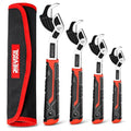 4 Pack Self Adjusting Pipe Wrench Set, 6" 8" 10" 12" Plumbers Wrench - color: 6”+8”+10”+12”