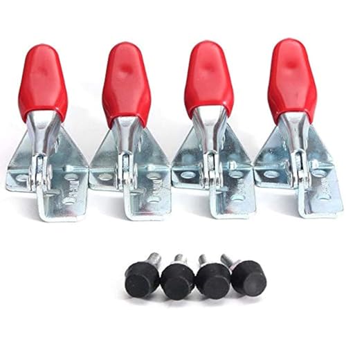 201A horizontal toggle clamp quick-release toggle clamps set 27kg/60lbs holding capacity anti-slip hold down hand clip tool