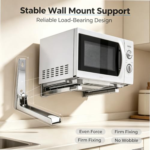 Universal Stainless Steel Microwave Mount Bracket