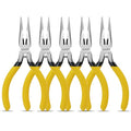 BOOSDEN 5 Inch Small Needle Nose Pliers Set, 5 Pack Jewelry Pliers - size: 5''-5 pack