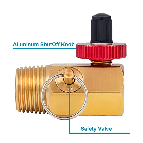 Air Tank Manifold Tool with Fill Port, Performance Tool W10056 Air Tank Manifold ，Ball Valve and Relief Bypass 1/2" NPT Tank x 1/4" NPT Hose x 1/8" NPT Gauge，for Air Compressor Carry Tank - size: 1PC 1/2" NPT Air Tank Replacement Manifold