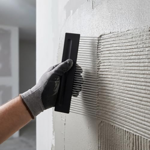 TEHAUX Stainless Steel Texture Comb - DIY Wall Scraper Tool - Paint Graining Comb For Plaster Art And Home Decoration - Pattern Maker For Textured Paint