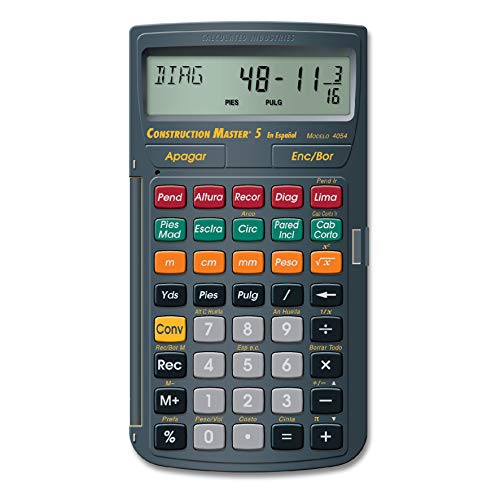 Calculated Industries 4054 Construction Master 5 Calculator - style: CM5 en Espanol
