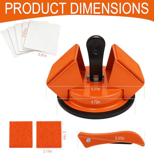 Floor Gap Fixer Tool,Floor Gap Repair Tool with 45°Dual Sided Striking Surface,Enhanced Suction Cup,Gap Cleaning Tool&Reusable Sticky Pads for Laminate,Vinyl,LVP,Hardwood Floating Floors