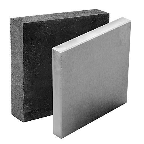 Steel and Rubber Block 2 Pcs Work Bench Blocks 4" x 4"(10cmx10cm) - color: Steel and Rubber Block, size: 4" x 4"