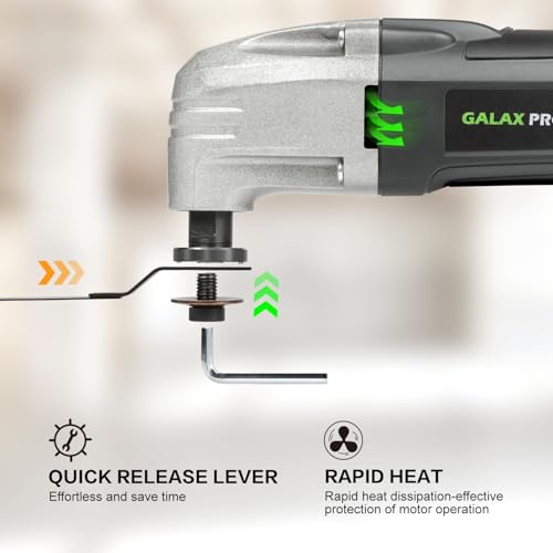 GALAX PRO Corded Oscillating Multi Tool Kit 2.0-Amp with 11Pcs Accessories - style: 2.0 Amp