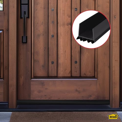 M-D Building Cinch® U-Shape Slide-On Under Door Seal, Black, 36in - color: Black, size: 36 Inch
