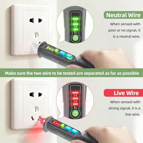 Voltage Tester,Non Contact Voltage Tester Pen(Grey) - color: Grey