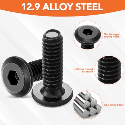 32 Sets Threaded Inserts for Wood Furniture Screws - size: 1/4-20 x 25/32"-60Pcs