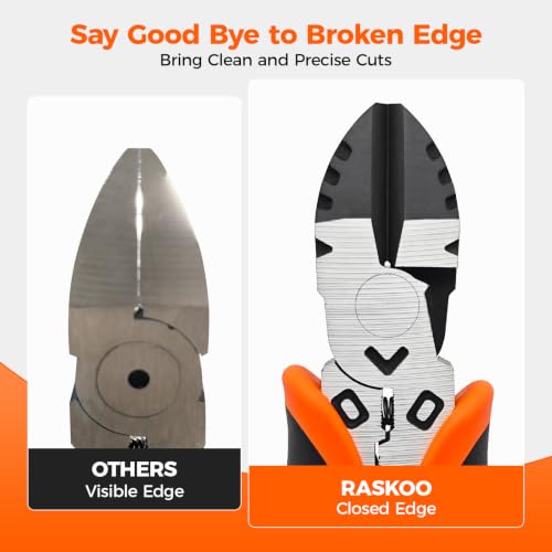Premium 6.5" Wire Cutters Heavy Duty, Super Sharp, Stay Sharp Longer