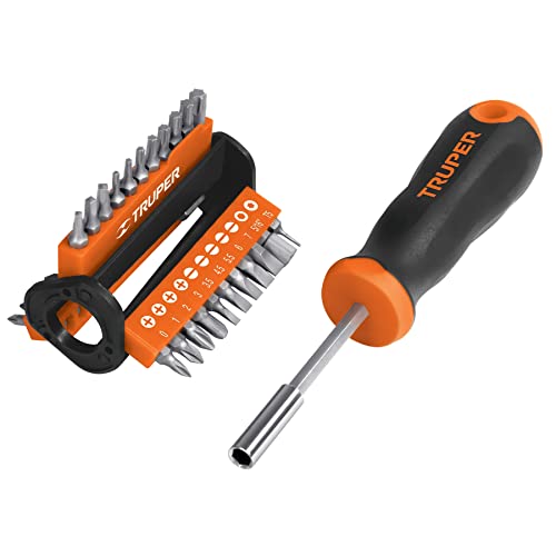 Multi-point screwdriver with 33 tips