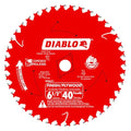 Diablo Finish Trim Saw Blade - 6-1/2" Dia, 40-Teeth, 5/8" Arbor - size: 6-1/2" Dia x 40T x 5/8" Arbor, style: Finish/Plywood