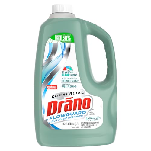 Drano Max FlowGuard Build-Up Remover, Probiotic, Enzyme Drain Cleaner, 60oz - size: 60 oz (Pack of 1)