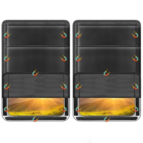 RV Door Window Shade Cover - Magnetic RV Blackout Window Cover with UV Protection and Privacy Features (25 * 16 in) Foldable Magnet Design, Waterproof Fabric (Black, 2 Pack (25"L x 16"W)) - color: Black, size: 2 Pack (25"L x 16"W)