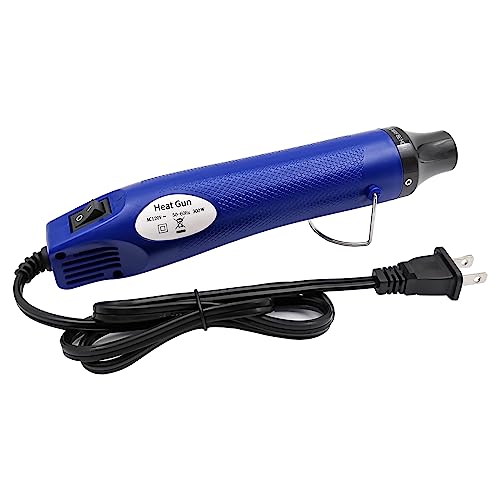 Heat Gun, Mini Hot Air Gun for DIY Crafts Portable Heat Air Gun Tool for Embossing Shrink Wrapping Drying Paint - color: Blue