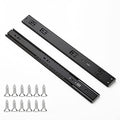 Ravinte Matte Black Soft Close Drawer Slides 18 Inch 1 Pairs 2 Pack - color: Black, size: 18 Inch
