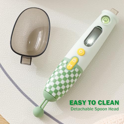 Plaid Digital Measuring Spoon Rechargeable High Precision LCD Scale 18oz - color: Yellow