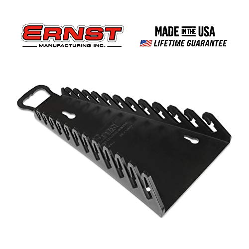 Ernst Manufacturing Gripper Reverse Wrench Organizer, 12 Tool, Black - color: Black, size: 12 Tool, style: Reverse