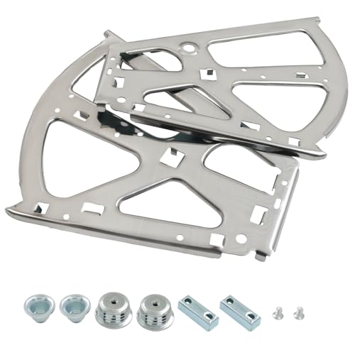Bivethoi 4 Pcs Shoes Drawer Cabinet Hinges, 2 Layers, Silver - size: 2 Layers(Silver)