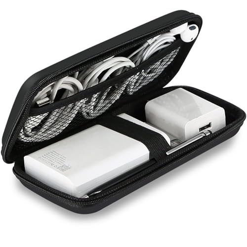 iMangoo Travel Essential Electronics Organizer Charger Case Carrying Pouch - color: Black, size: Small