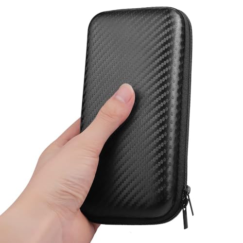 iMangoo Travel Essential Electronics Organizer Charger Case Carrying Pouch - color: FiberBlack, size: Small
