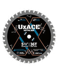 5-1/2-Inch 36-Tooth Circular Saw Blade, 10 mm Arbor, Ferrous Metal, Steel Cutting Blade, Carbide Tip, Thin Kerf, for Channel, EMT Conduit, Angle Iron, Threaded Rod, Flat Bar - size: 5-1/2", 0.39" Arbor, 36T