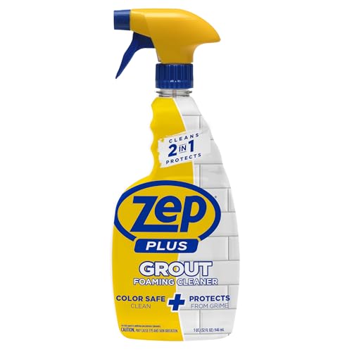Zep Plus Grout Foaming Cleaner - 32 Fl OZ - R54212-2-in-1 benefits clean while protecting grout from water, dirt and grime - size: 32 Fl Oz (Pack of 1)