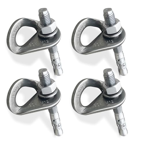 4 Pcs 304 Stainless Steel Climbing Anchor Bolt 1/2"