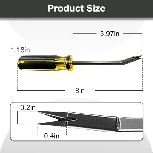 Heavy Duty Upholstery Staple Remover for Removing Nails,Staples,and Tacks, Construction Staple Puller Tack Lifter Tool for Carpet, Furniture, Floor, Photo Frame, Wooden Surfaces (2 PCS) - color: 2 Pcs