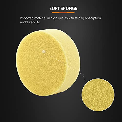 Polishing Pad, 50pcs 3 inch(80 mm) Sponge Buffing Pads, Foam Polishing Pad Kit for Car Sanding, Polishing and Waxing - color: 3 inch 50PCs