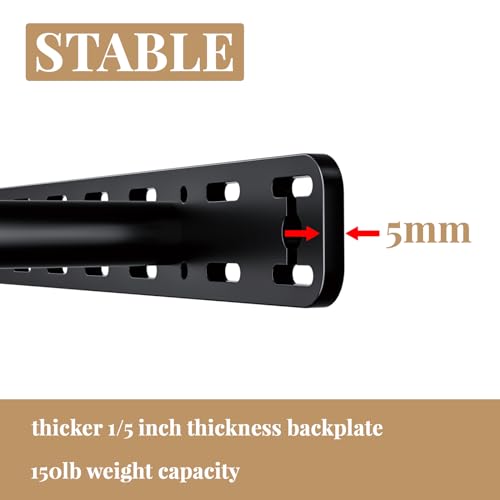 2pcs Large Shelf Brackets Long Floating Shelf Bracket Invisible Floating Shelf Hardware Heavy Duty Floating Mantel Brackets(43"X6"X1.5" Without Tools) - size: 43"X6"X1.5"