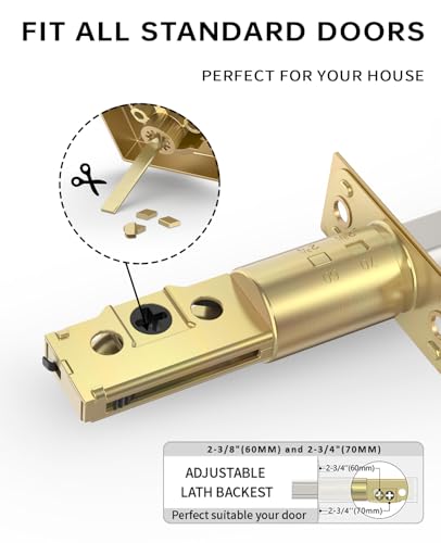 Asidrama 1 Pack Champagne Bronze Heavy Duty Single Cylinder Deadbolts - color: Champagne Bronze, size: 1 Pack, style: Deadbolt