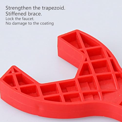 1Pc Red Multifunctional Double Head Shower Wrench Plastic Made Lightweight Bathroom Wrenches for Faucet Shower Wrench Tool,Adjustable Wrenches,Small in Size,Tools and Home Improvement,Hand Tools