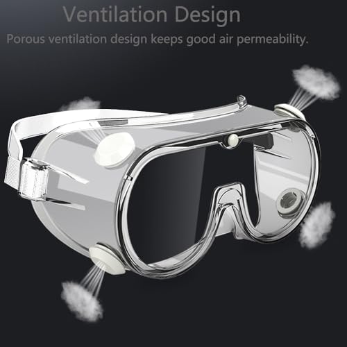 8 Pack Kid Science Goggles Bulk - Lightweight Polycarbonate Lenses and PVC Frame,Eye Protection for Kids