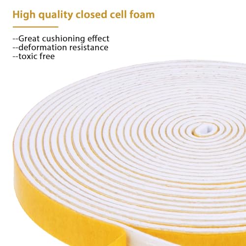 Ultra Thin Weather Stripping 1/4in Wide X 1/16in Thick 4 Rolls - size: 1/4"(W) x 1/16"(T) x 52'(L)