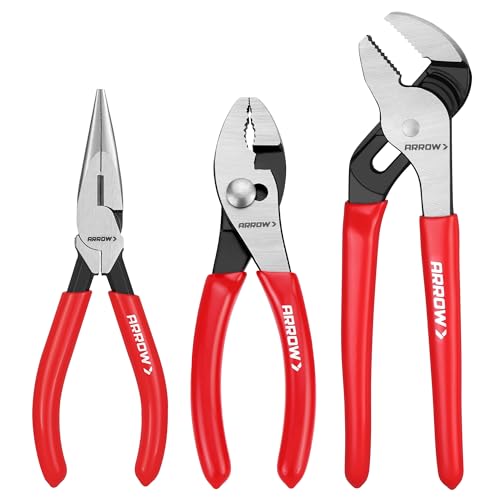 ARROW 3PCS Pliers Set, Premium Carbon Steel