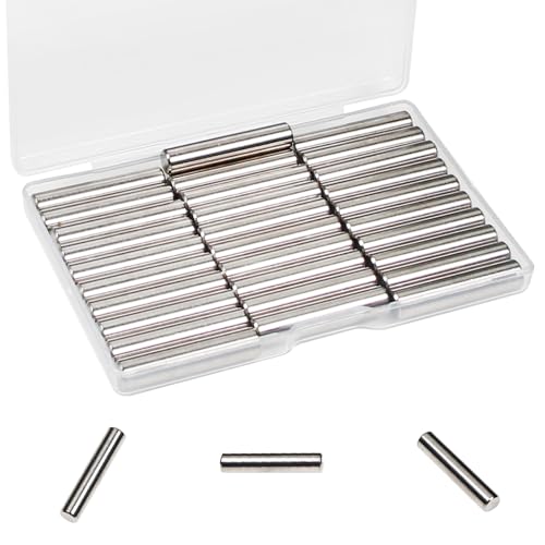 30Pcs M6 x 40mm (Approx 1/4" x 1-9/16") 304 Stainless Steel Dowel Pins - size: M6 x 40mm