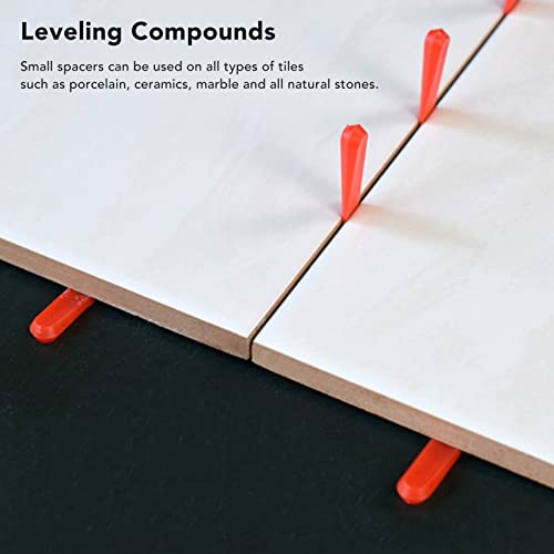 1000Pcs Tile Leveling System Wedges 0.2in PE Red Wear Tiles Leveler Spacers Tile Leveler Installation