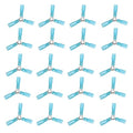 20PCS 3 Way Wire Connectors – 16-14 AWG Y Butt Heat Shrink Connectors, Waterproof Crimp Terminals, Tinned Copper Electrical Connectors for Automotive, Marine, LED, Trailer, DIY Wiring - size: 16-14 AWG-Blue, style: 3-Way